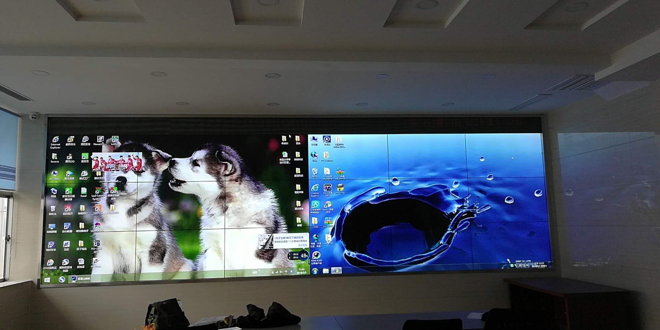 拼接屏再完工一塊，效果沒的說